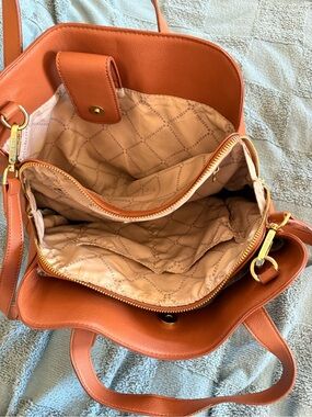Steve Madden | Bags | Steve Madden Rust Brown Pebbled Leather Shoulder ...